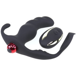 Generique Cockring et plug vibrant Knight 10 x 3.5cm